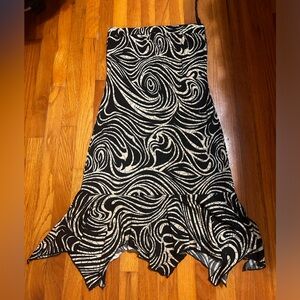 Vintage tube dress black and gold sparkles